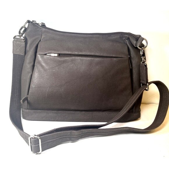 GUN TOTE’N MAMAS Brown Leather Large Shoulder Bag- NWT (w/ imperfection scratch) - Picture 2 of 16